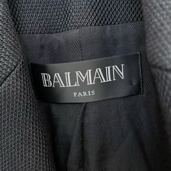 Authentic Balmain Black Blazer with Silver Buttons - Picture 3 of 5